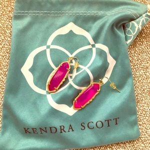 Kendra Scott Fran fuchsia earrings.